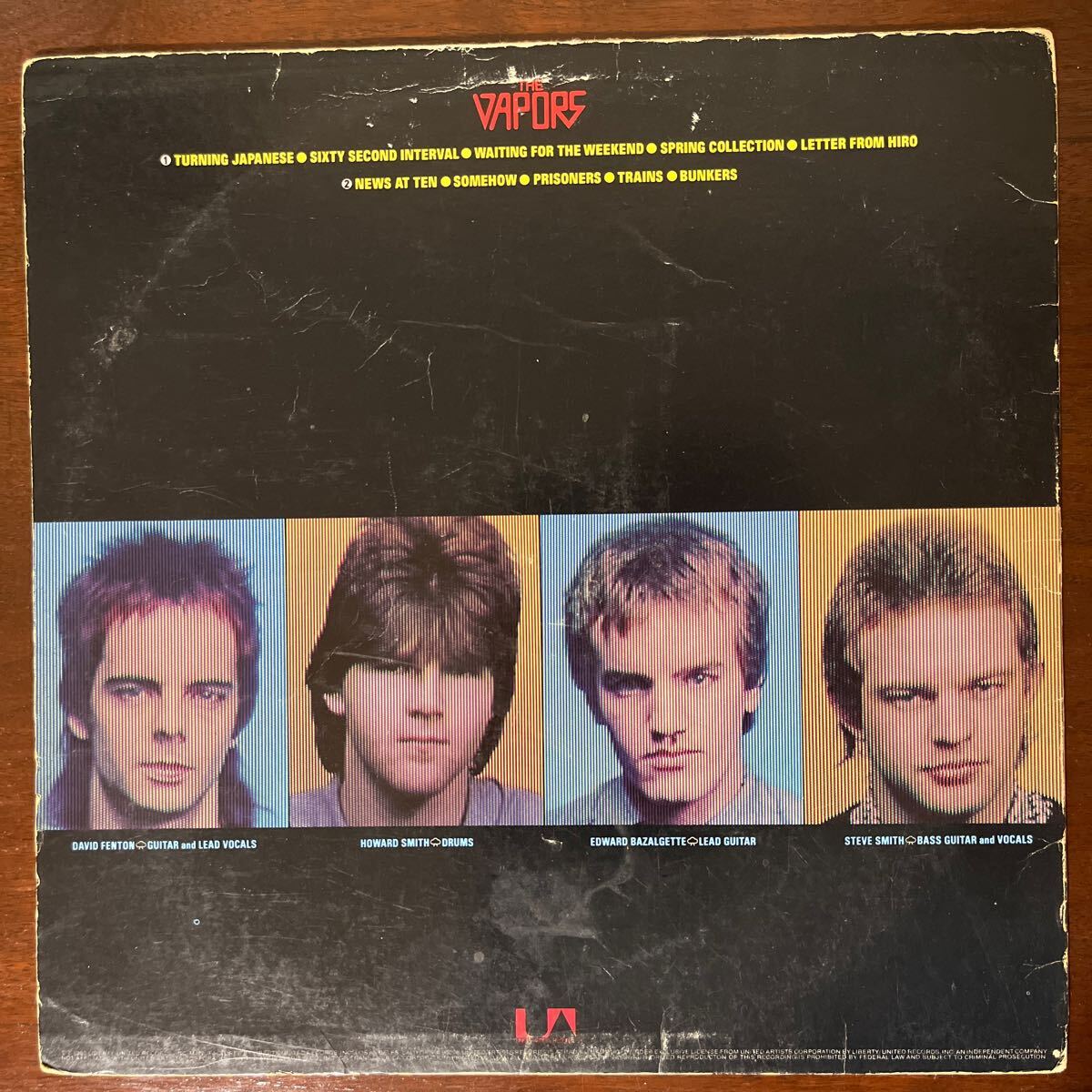 【LP】The Vapors / New Clear Days United Artists Records LT-1049 US Orig 1980 検) New Wave Power Pop Punk パンク天国_画像2