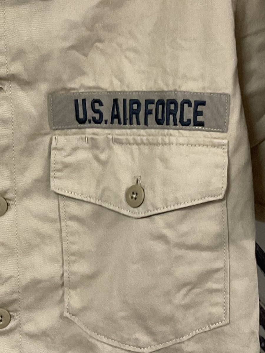 AVIREX アヴィレックス アメリカ空軍 半袖シャツ U.S. Air Force 刺繍　送料無料_画像3