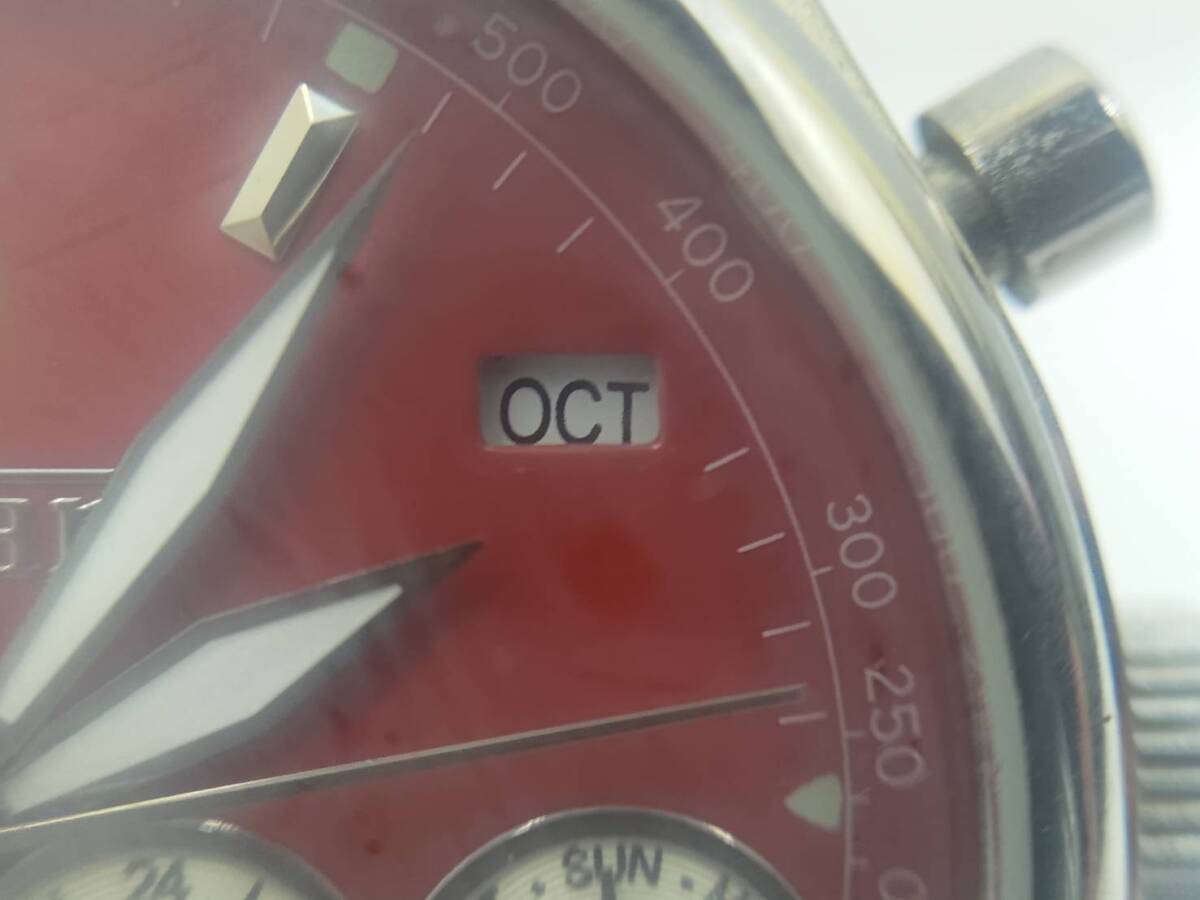 2889■Ferrari GENEVE フェラーリ ジュネーブ 250本限定 自動巻き クロノグラフ クロノメーター メンズ 腕時計の画像8