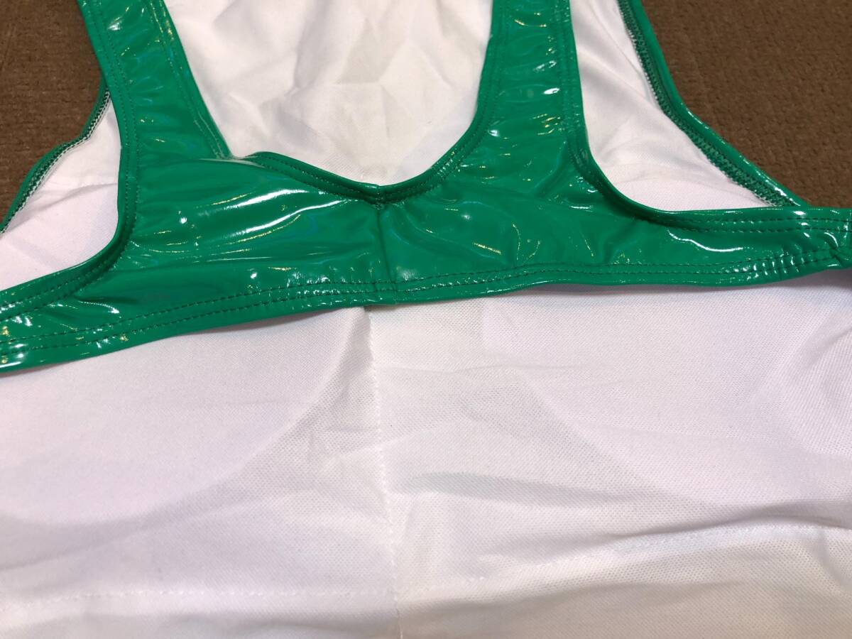  включение в покупку не возможно * стоимость доставки 390 иен супер глянец супер стрейч .. купальный костюм костюм маскарадный костюм рост рост купальный костюм Leotard ( зеленый )XL