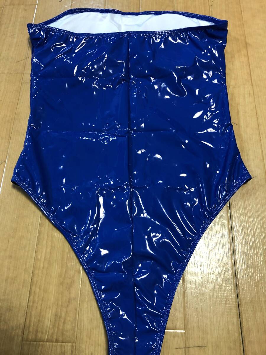  including in a package un- possible * postage 390 jpy super lustre super stretch costume fancy dress extension extension high leg Leotard ( blue )XXL