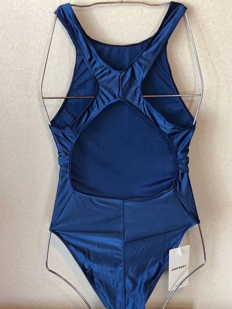 * стоимость доставки 390 иен AMORESY Gaea Leotard костюмированная игра race queen .. купальный костюм состязание Dance художественная гимнастика маскарадный костюм костюм 006(BLUE)XL