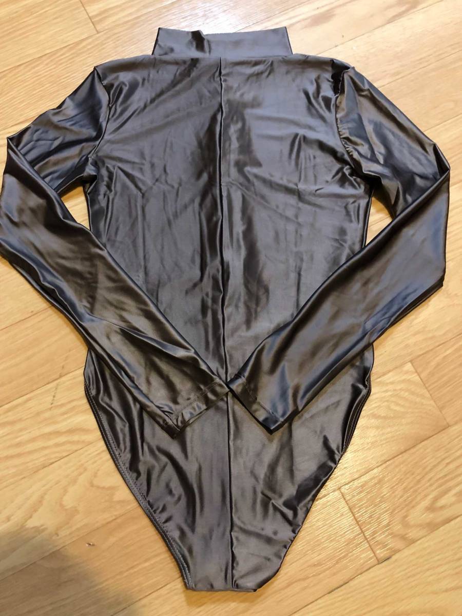 * стоимость доставки 390 иен AMORESY Lachesis Leotard костюмированная игра race queen .. купальный костюм состязание Dance художественная гимнастика маскарадный костюм костюм 011(BROWN)XL