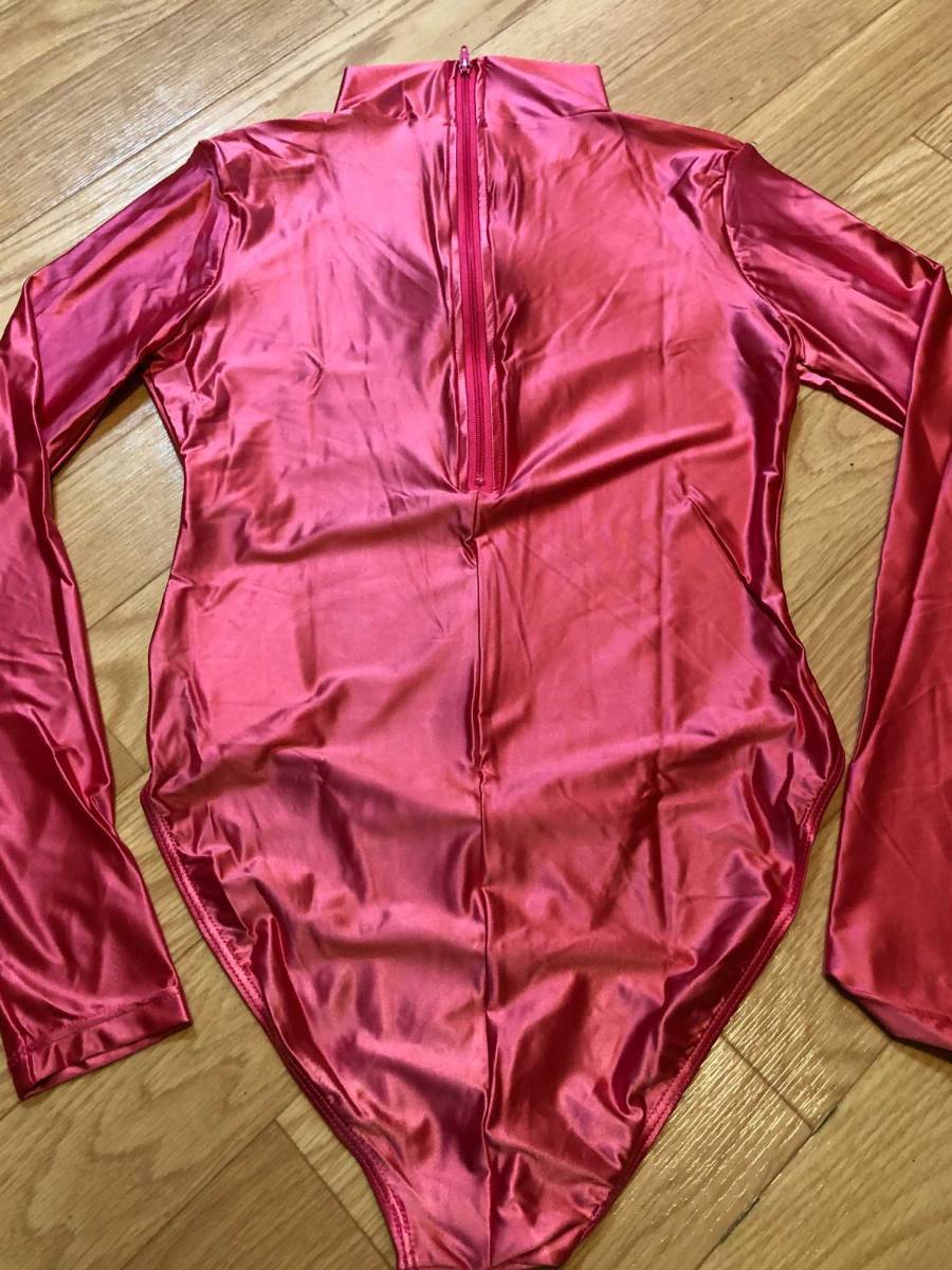 * стоимость доставки 390 иен AMORESY Hecate long arm Leotard костюмированная игра race queen .. купальный костюм состязание Dance художественная гимнастика маскарадный костюм 009(ROSE RED)XL