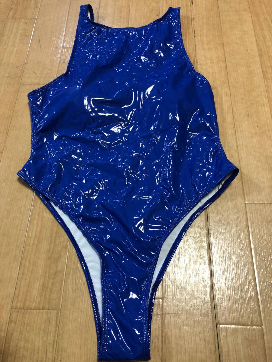  включение в покупку не возможно * стоимость доставки 390 иен супер глянец супер стрейч .. купальный костюм костюм маскарадный костюм рост рост купальный костюм Leotard ( голубой )XXL