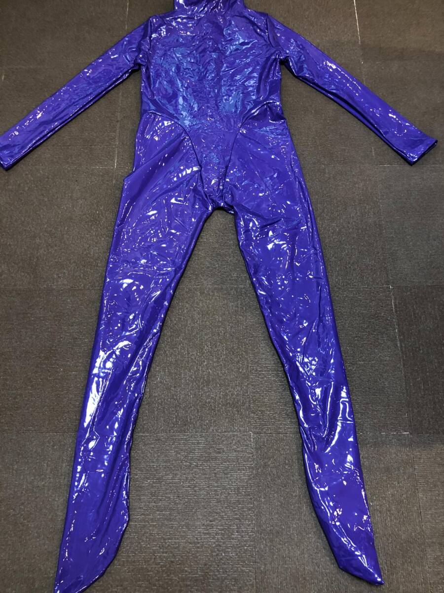 * including in a package un- possible super lustre Leotard long length race queen contest Dance rhythmic sports gymnastics fancy dress stretch costume ( purple )XL