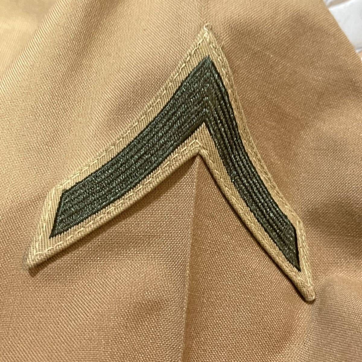 米軍放出品　沖縄　USMC　カーキ　サービスドレスシャツ　16×34 (INV C76)_画像6