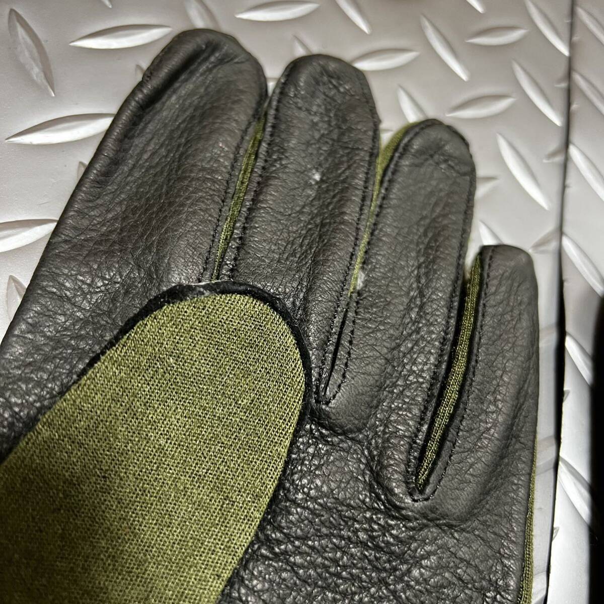 米軍放出品　GLOVES, FLYERS TYPE GS/FRP-2　11 沖縄　バイク　(INV P#26)_画像4