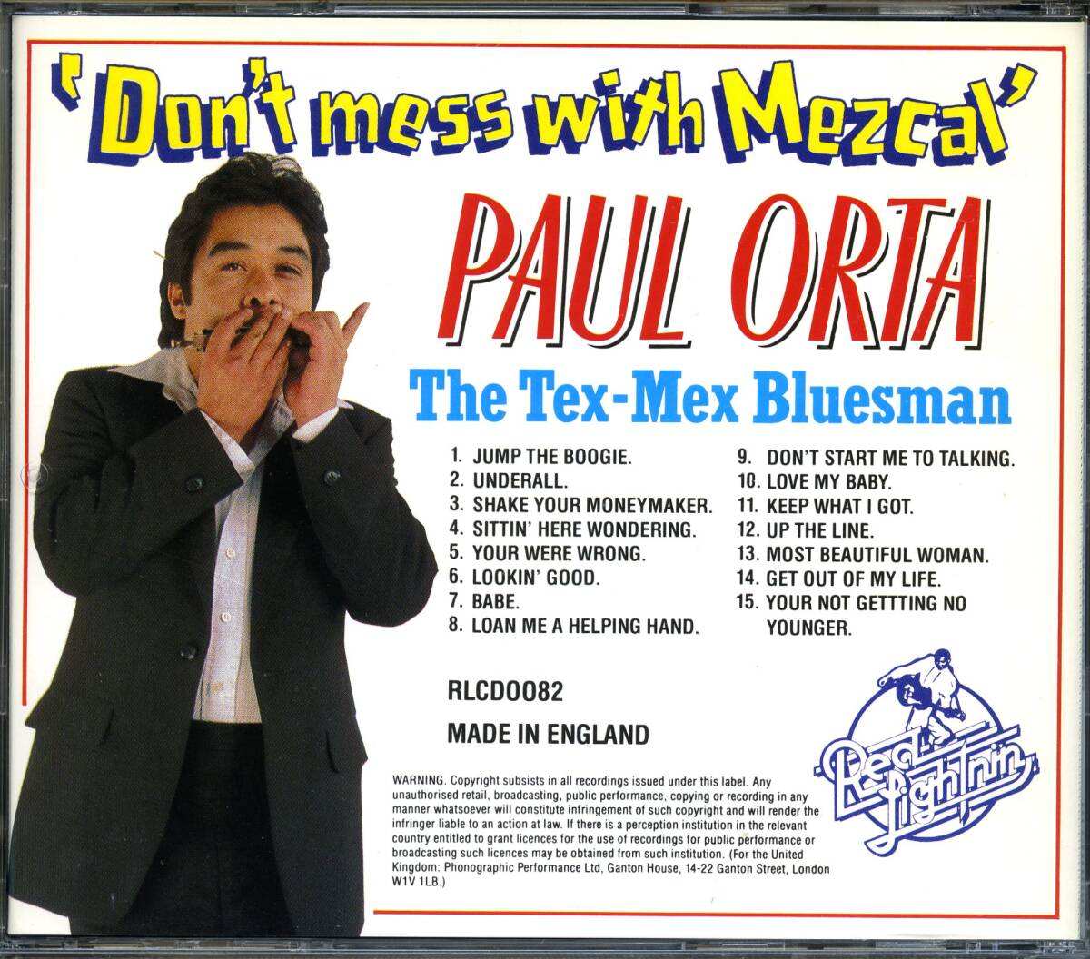 HARMONICA BLUES, TEXAS BLUES：PAUL ORTA／DON'T MESS WITH MEZCAL_画像2