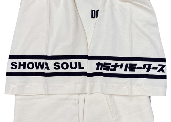 カミナリ 半袖Tシャツ OFF-WHITE 2XLサイズ 撮影サンプル KMT-182の画像5