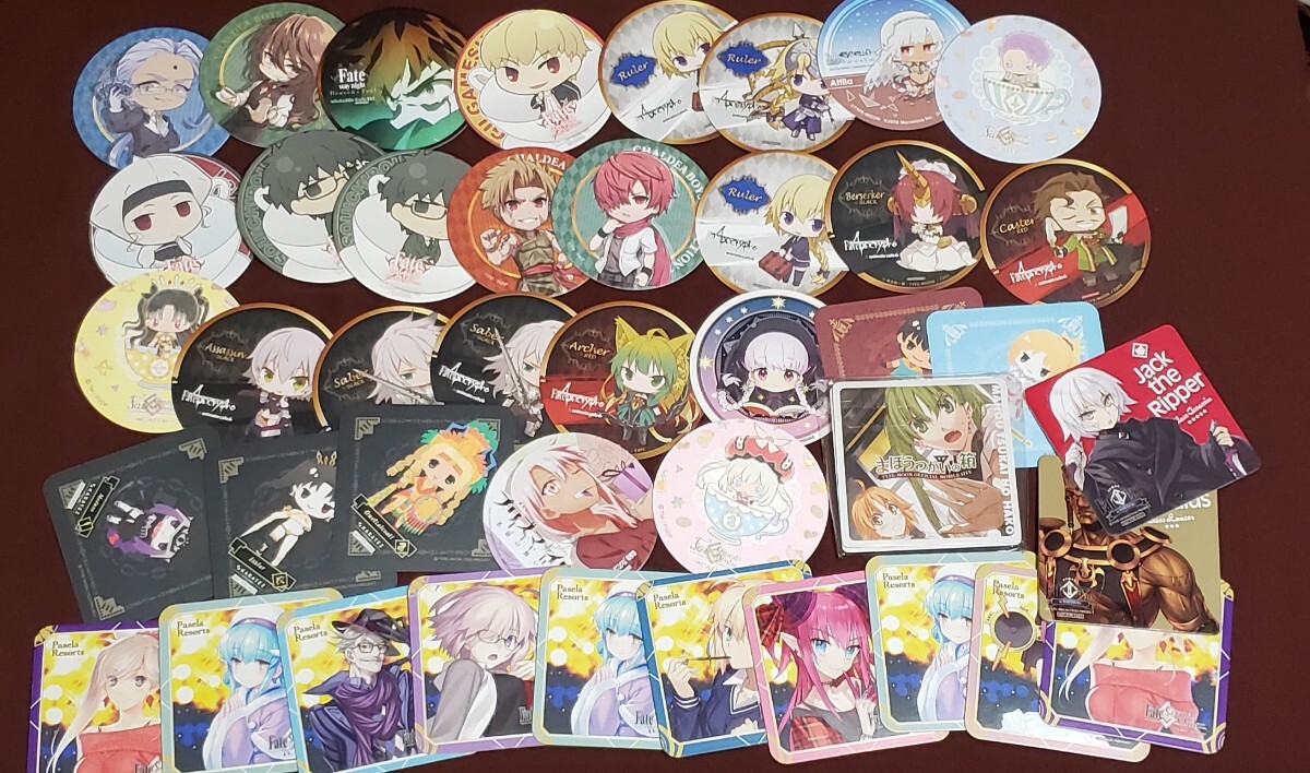 中古 Fate コースター セット 特典 type moon イリヤ パセラ FGO カラオケ カフェ アニメイト apocrypha stay night_画像1