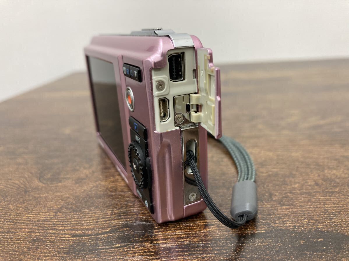 ④OLYMPUS μ-5010 デジタルカメラ4.7‐23.5ｍｍ 1:2.8‐6.5 ピンク 箱有 充電器有　通電ok_画像3