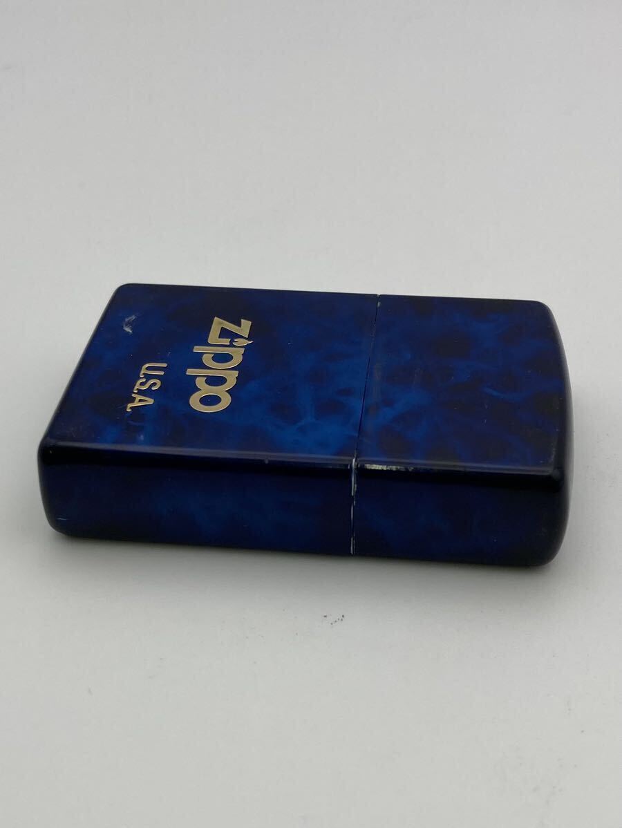  ④Zippo USA ジッポ オイルライター 喫煙具 ブルー 青 ジッポー H ⅩⅣ _画像8