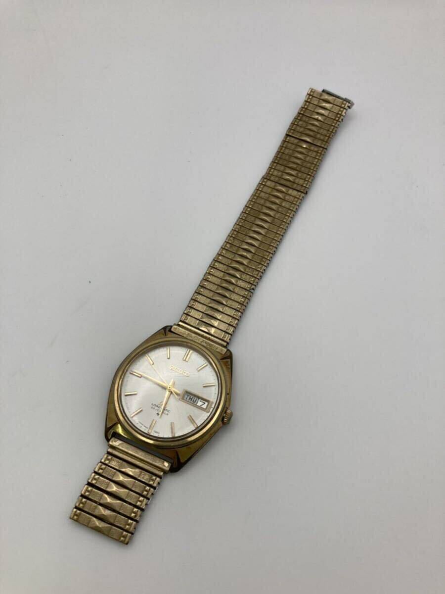 ④SEIKO セイコー 5606-7000 腕時計 メンズ LM ロードマチック 23石 自動巻 国鉄記念品 稼働品 バンド破損_画像2