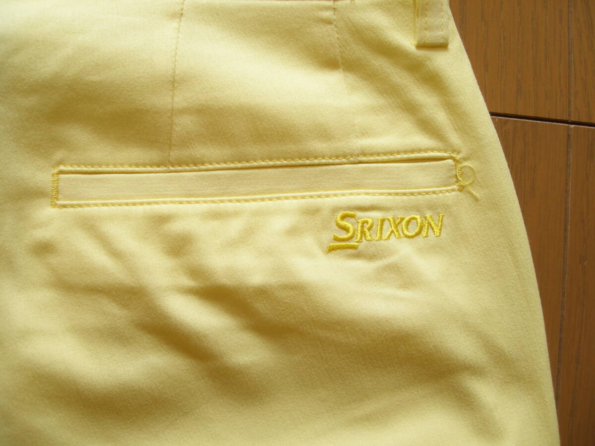 送料無料 [スリクソン] SRIXON MOTION 3D メンズゴルフパンツ 88cm 立体裁断+ストレッチ RGMOJD02 イエロー