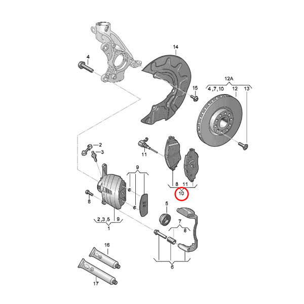 MEYLE製 AUDI アウディ Q3 F3 SQ2 GA 2018年式～ フロント ブレーキパッド/ディスクパッド 左右セット PD.ver 5Q0698151K 8V0698151C_画像2