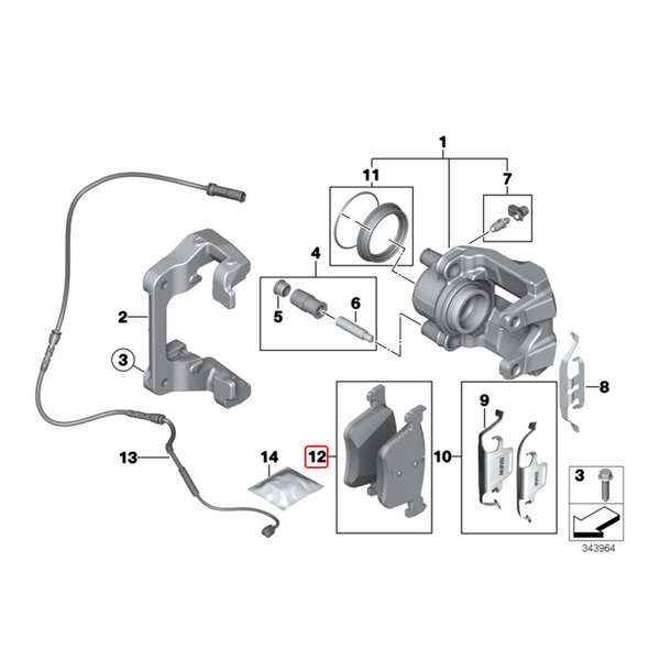 MEYLE BMW F22 F23 F20 220i 116i 118d 118i 120i front brake pad left right PD.ver 34106799801 34106859181 34106859182 34114073936