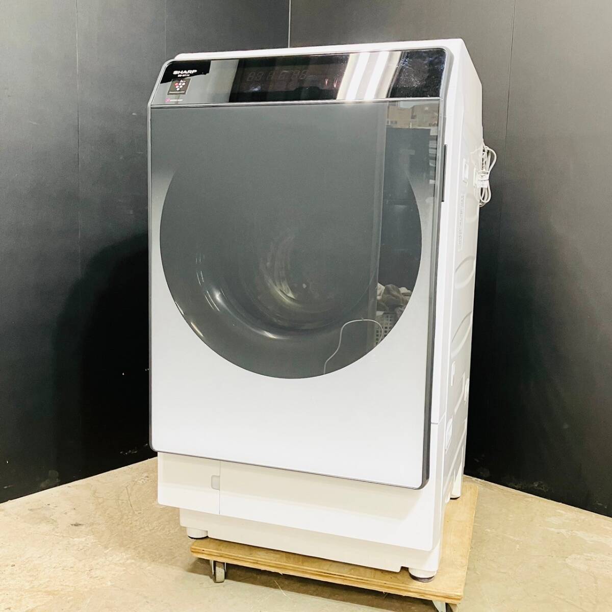 [1 jpy start! operation verification ending!] sharp SHARP drum type laundry dryer laundry 11kg dry 6kg left opening ES-W114-SL 2022 year made /D026-C