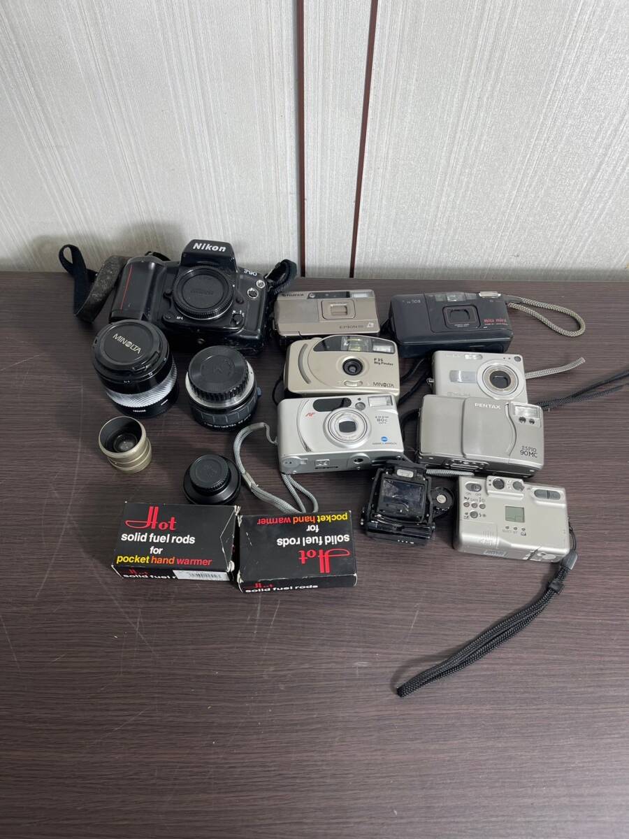 【現状品】カメラまとめ カメラレンズ Nikon F90 ペンタックス コニカミノルタ/TH5659-宅80_画像1