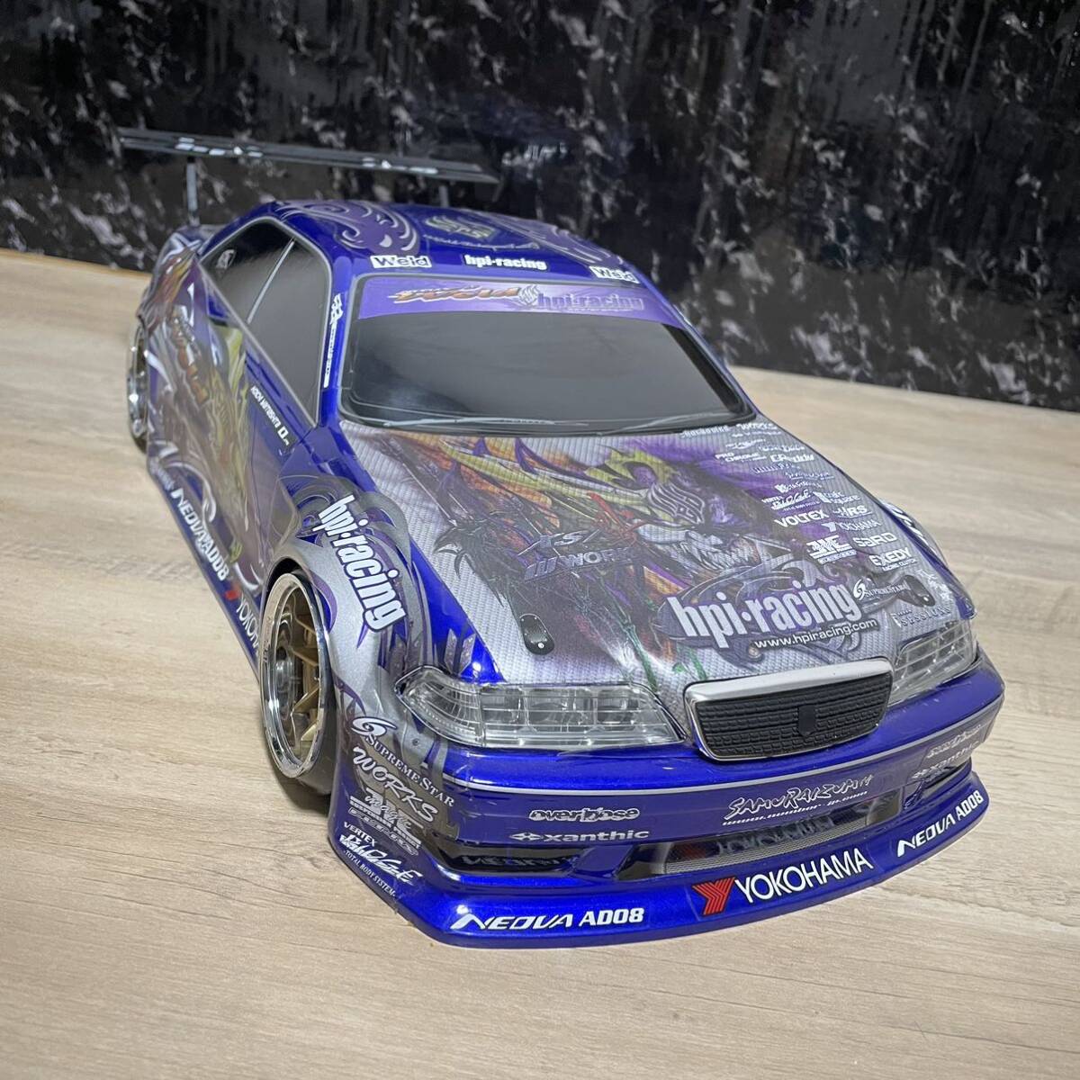 hpi トヨタ マーク2 ドリフト 1/10 ラジコン ボディ rc ドリフト hpi トヨタ マーク2 ドリフト 1/10 ラジコン ボディ rc ドリフト