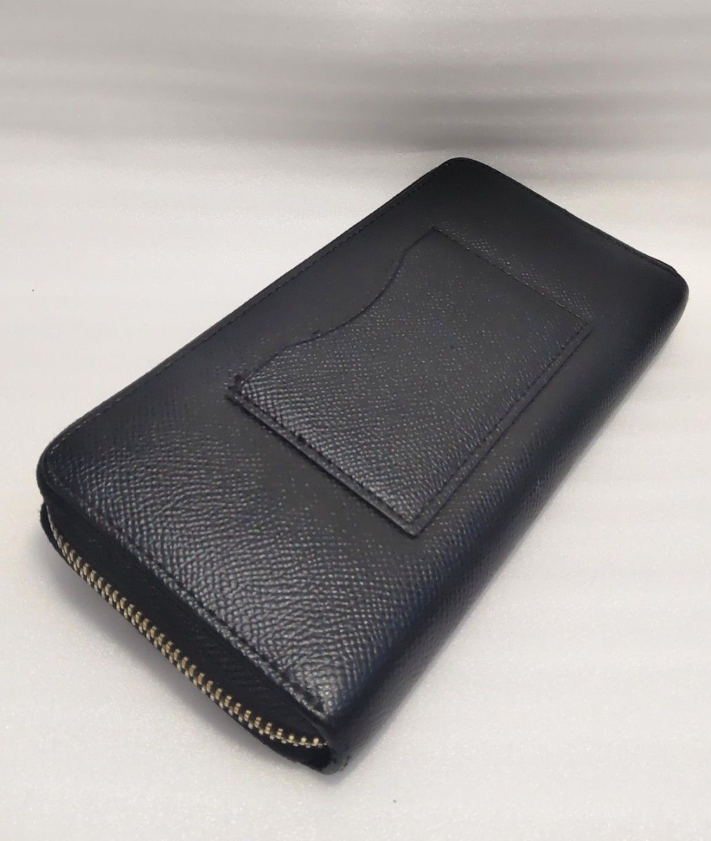COACH コーチ 財布 長財布 レザー ラウンドファスナー ブラック COACH コーチ 財布 長財布 レザー ラウンドファスナー ブラック