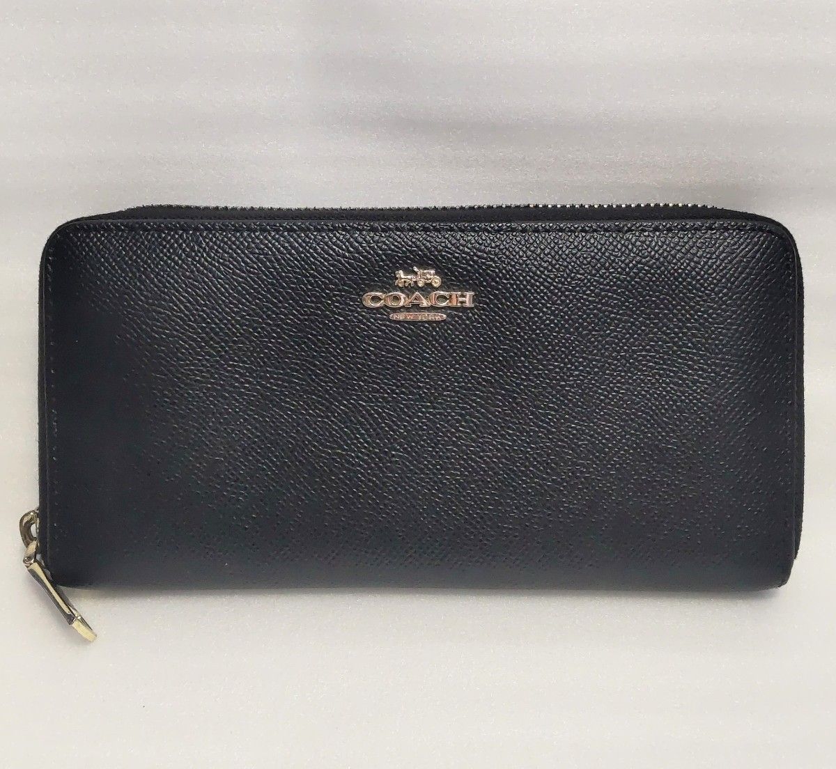 COACH コーチ 財布 長財布 レザー ラウンドファスナー ブラック COACH コーチ 財布 長財布 レザー ラウンドファスナー ブラック