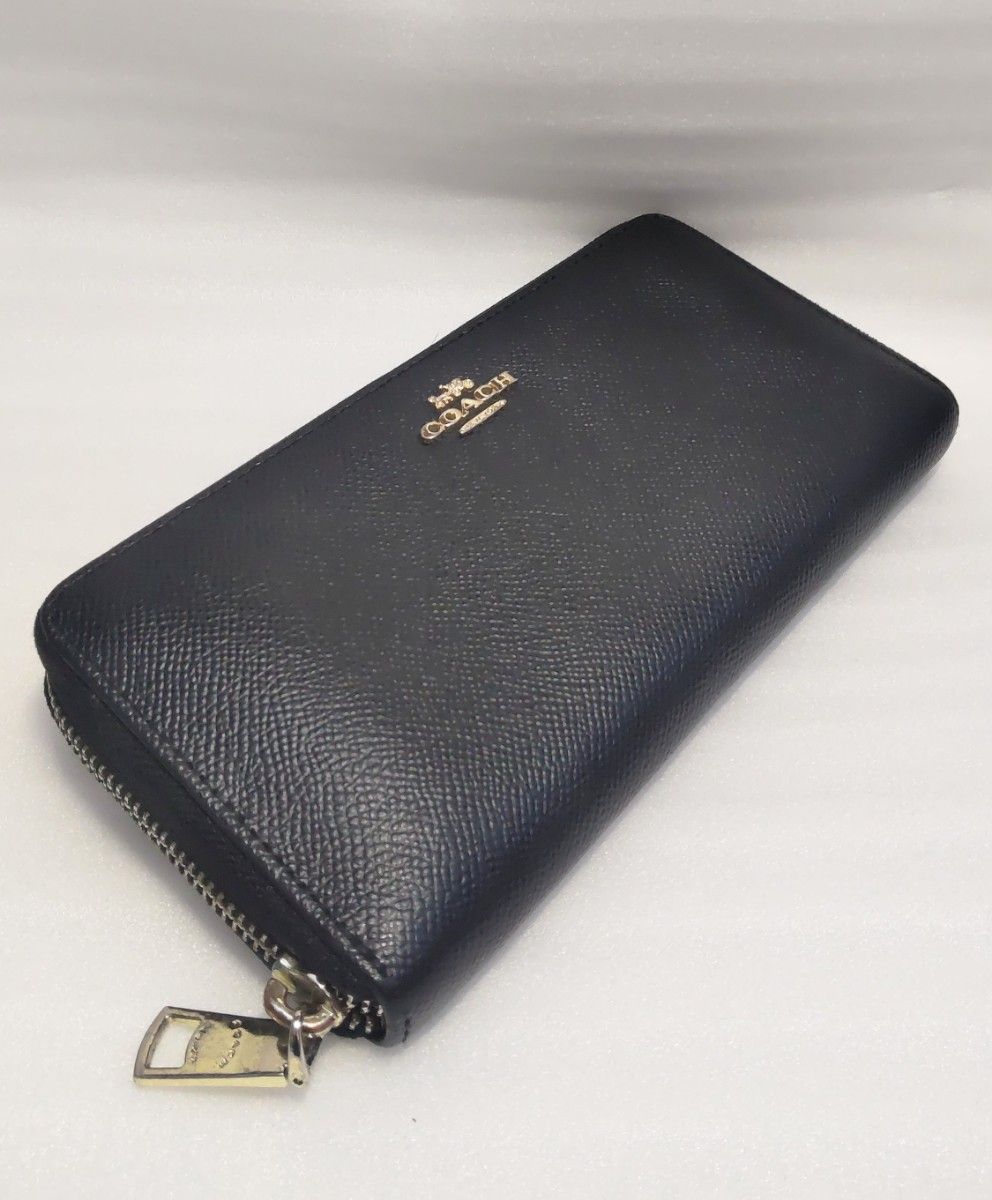 COACH コーチ 財布 長財布 レザー ラウンドファスナー ブラック COACH コーチ 財布 長財布 レザー ラウンドファスナー ブラック