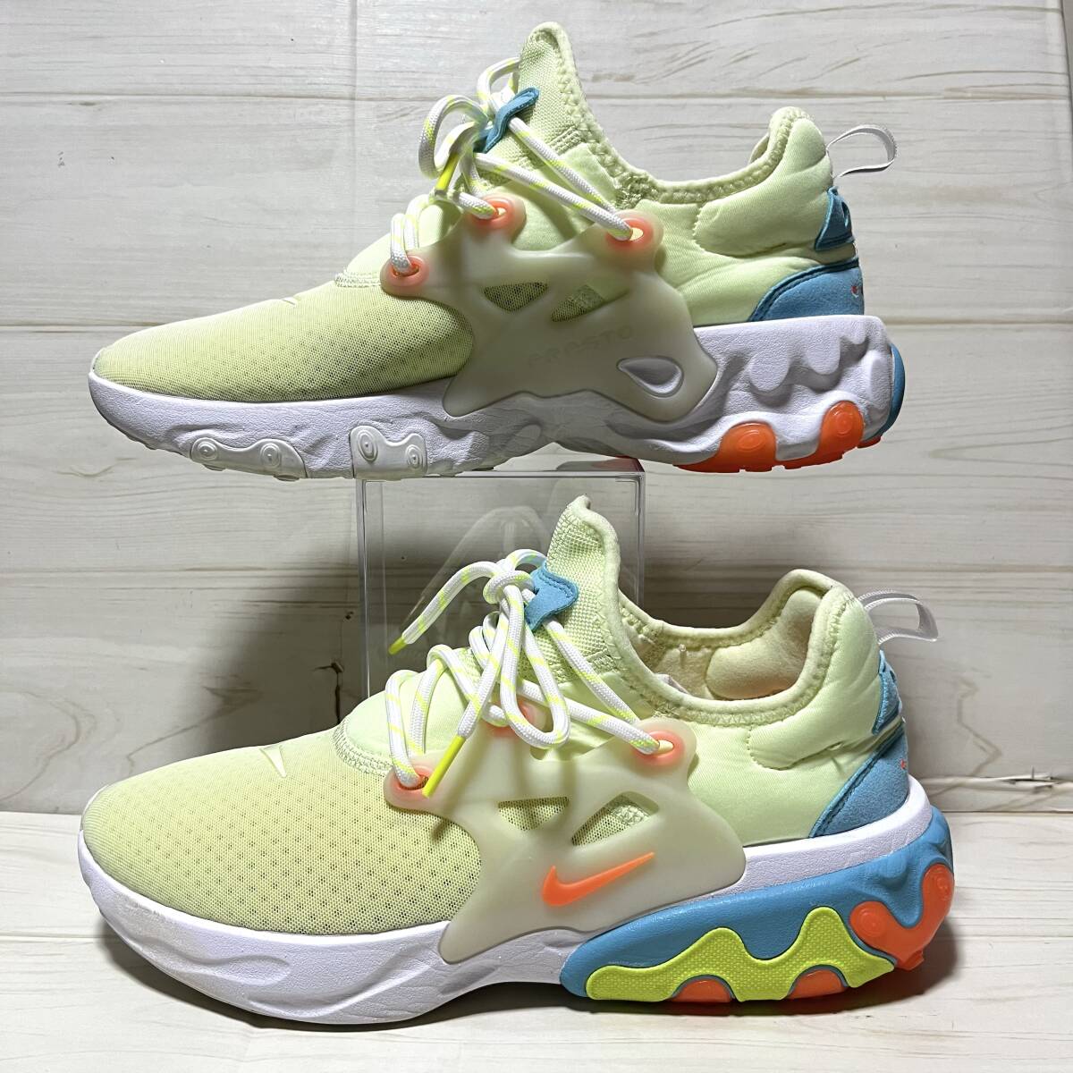 NIKE REACT PRESTO ナイキ リアクト プレスト AV2605 700 黄色系 US9inch / 27cm 美品