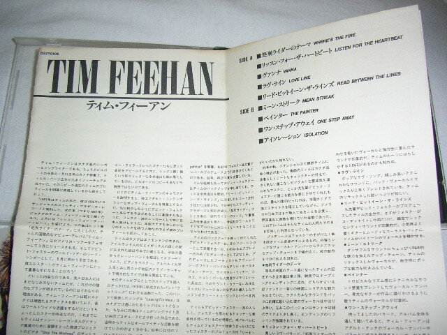 【D32Y0106】 ティム・フィーアン / TIM FEEHAN 税表記なし 3200円盤 (AOR)_画像5