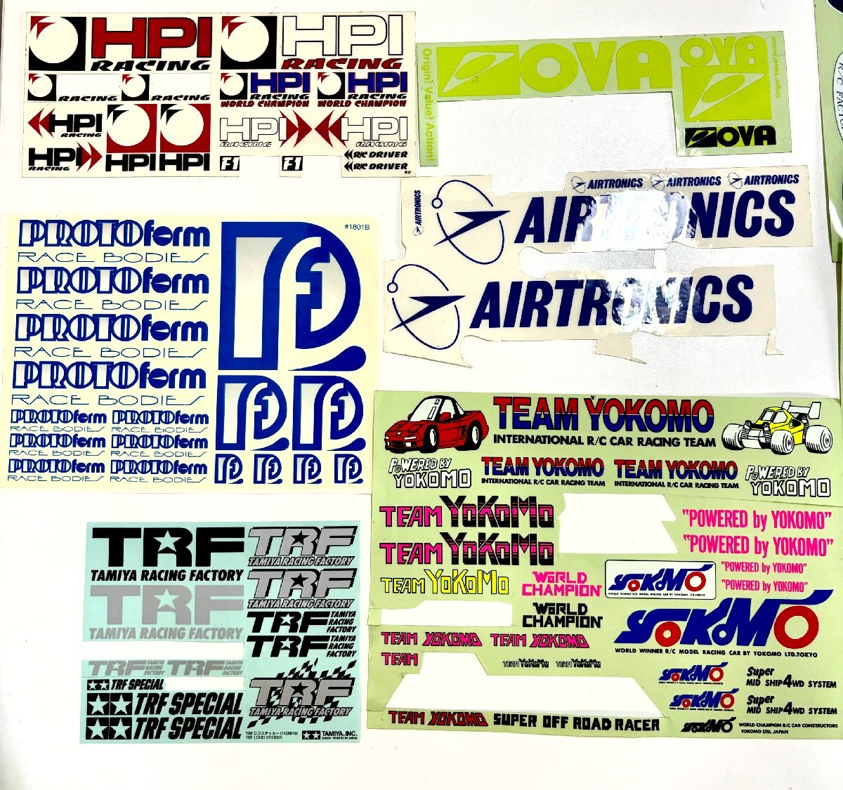 6 sticker radio-controller sticker 1/10? HPI TRF AIRTRONICS. under shop LRP SPEEDMAX other 
