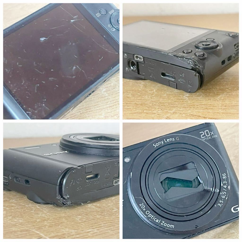 【ジャンク】中古SONY ソニー Cyber-shot サイバーショット DSC-WX350 コンパクトデジタルカメラ 動作未確認　状態悪い　部品取り前提_画像9