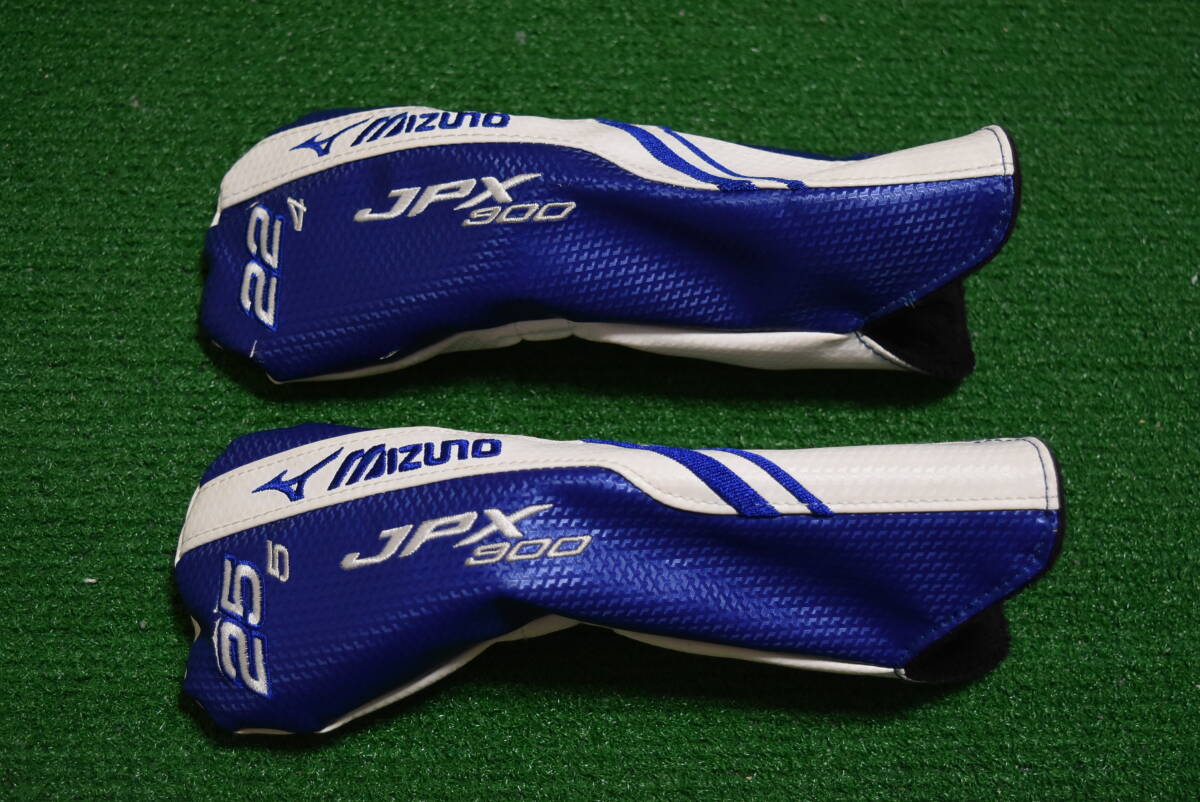 名器 ミズノ MIZUNO JPX900 4U 5U ユーティリティ 22° 25° 2本セット 純正カーボン SR ヘッドカバー有り 説明書 JPX やさしい 高弾道 の画像7