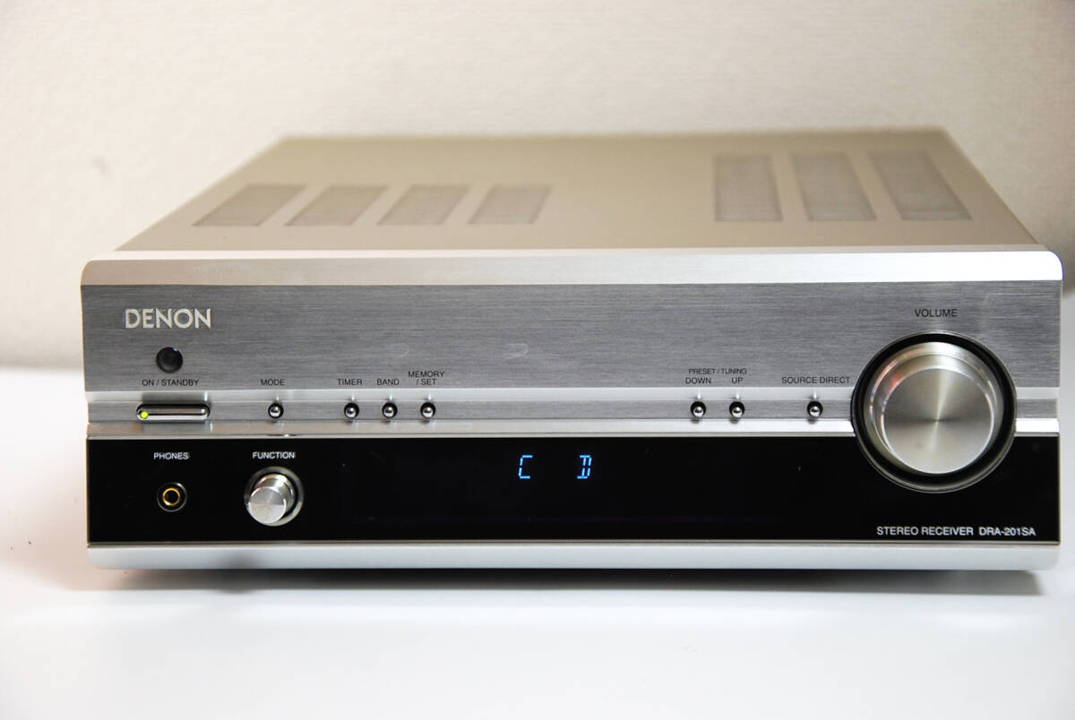  comparatively beautiful goods DENON DRA-201SA tuner amplifier ( parts exchange * maintenance * cleaning settled 