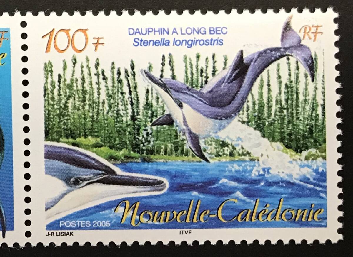  New Caledonia 2005 year issue dolphin stamp unused NH