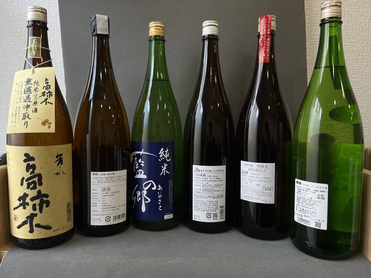 [1 иен из ] выгода японкое рисовое вино (sake) очень популярный sake 6шт.@(1800ml)sake комплект .. сравнение дом .. sake не использовался идзакая бар sake японкое рисовое вино (sake) не использовался 