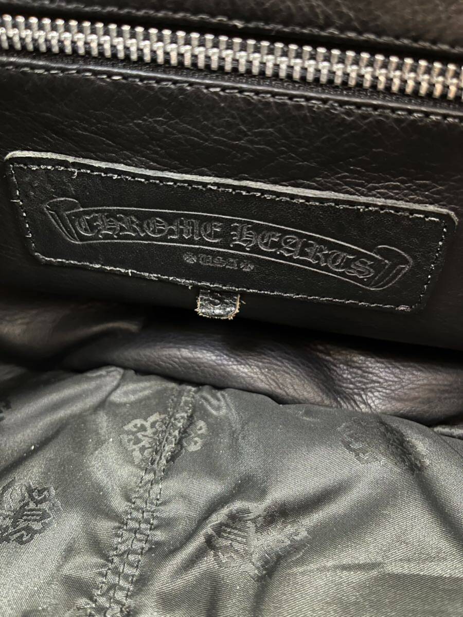  редкость стандартный покупка товар Chrome Hearts море . магазин Chrome Hearts Furuse meta Lee большая спортивная сумка сумка "Boston bag" все Cross patch кожа натуральная кожа 