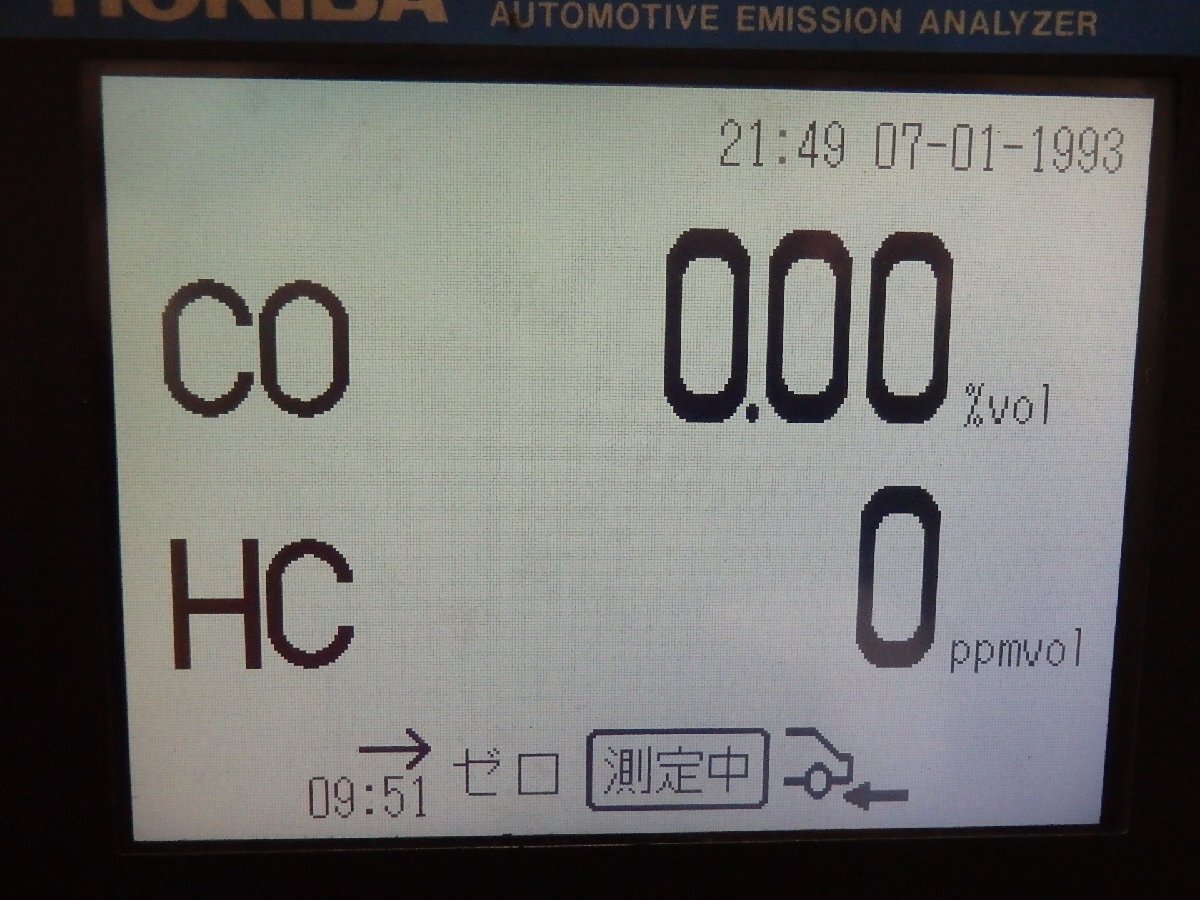 CO／HC 自動車排気ガステスター HORIBA MEXA-324J 整備済み・校正証明書有_画像2