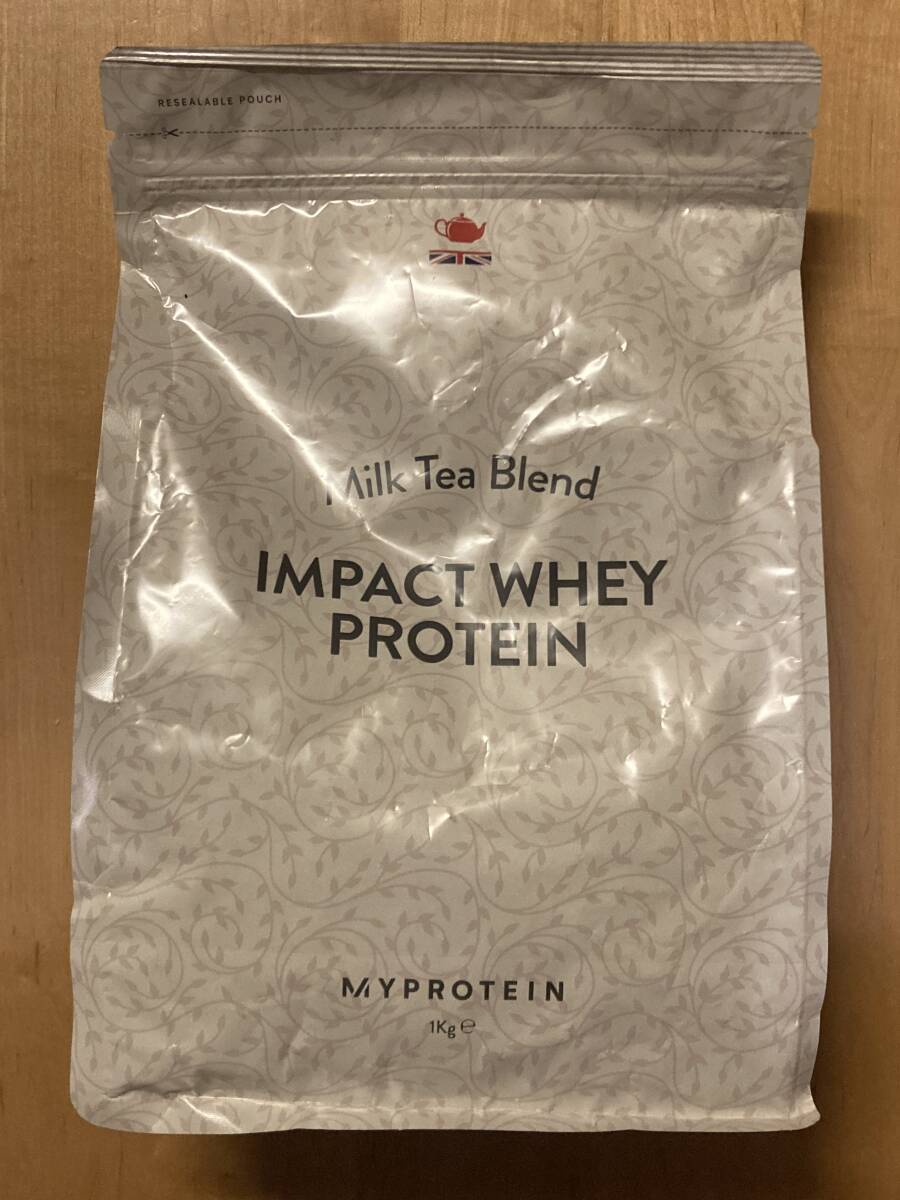 新品未開封！！！ マイプロテイン インパクト ホエイ プロテイン ミルクティー味 1kg MYPROTEIN IMPACT WHEY PROTEIN MILK TEA FLAVOUR_画像1