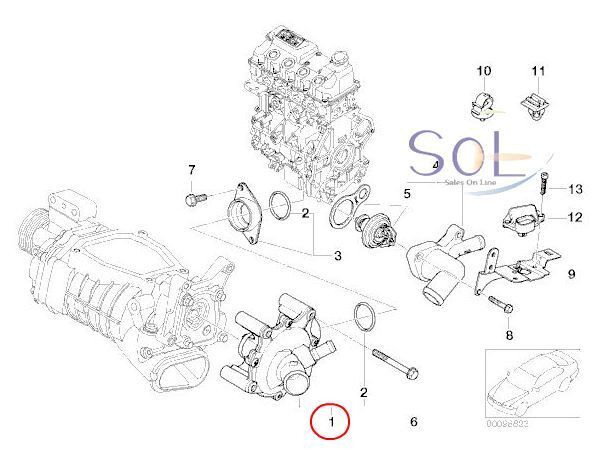 BMW MINI R52 R53 ウォーターポンプ Cooper S Coop.S JCW GP 11517520123 出荷締切18時_画像6