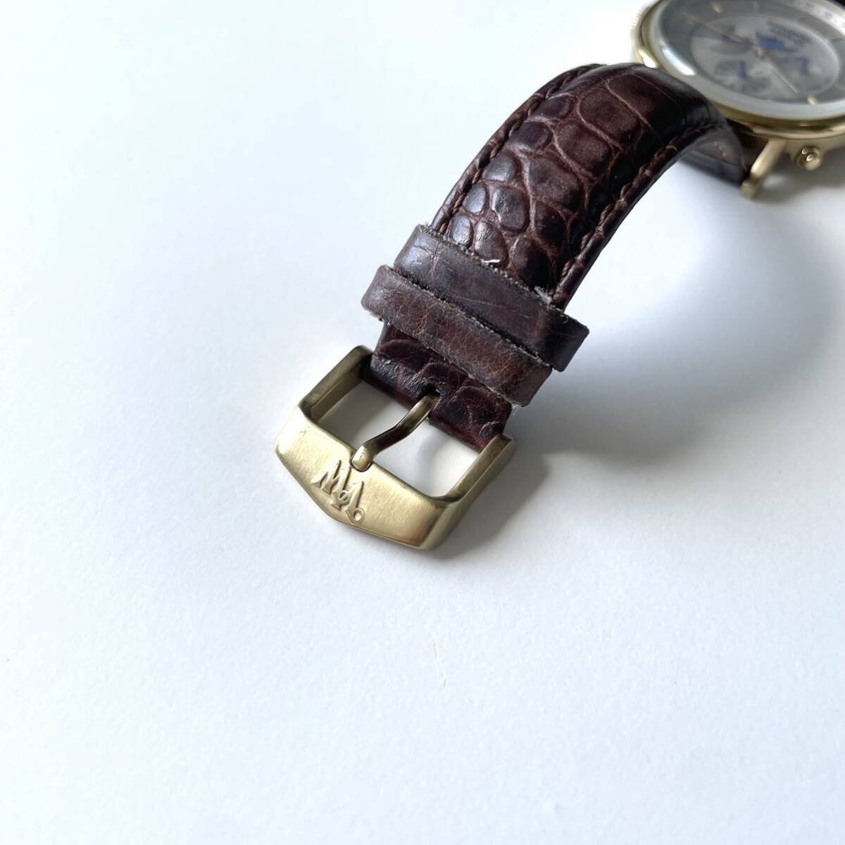 Vivienne Westwood マルチカレンダー 腕時計 クォーツ ムーンフェイズ ヴィヴィアンウエストウッド 稼働品 革ベルト メンズ_画像10