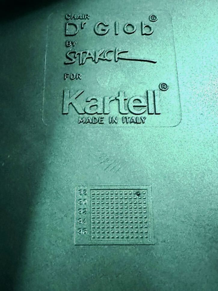 ダイニングチェア Kartell Dr.Glob チェア 椅子 Philippe Starck 廃盤 ヴィンテージ BLACK CHAIR イス _画像6