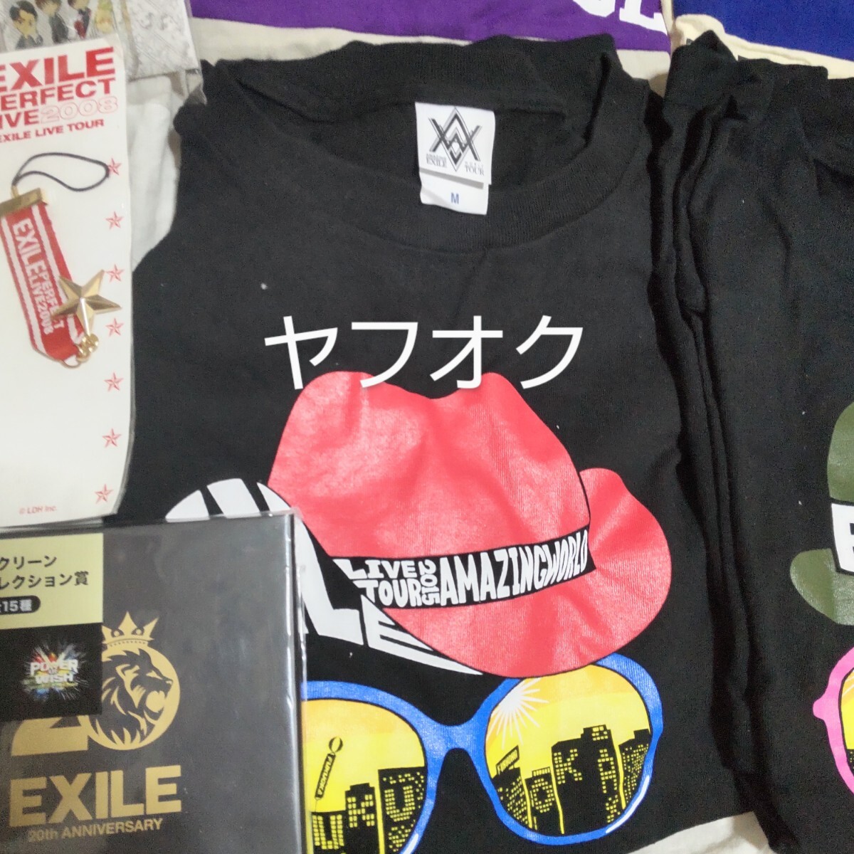 EXILE ネックストラップ、EXILE TRIBE PERFECT YEAR LIVE TOUR TOWER OF WISH2014、EXILE LIVE TOUR2015 AMAZING WORLD Tシャツ　等 セット_画像5