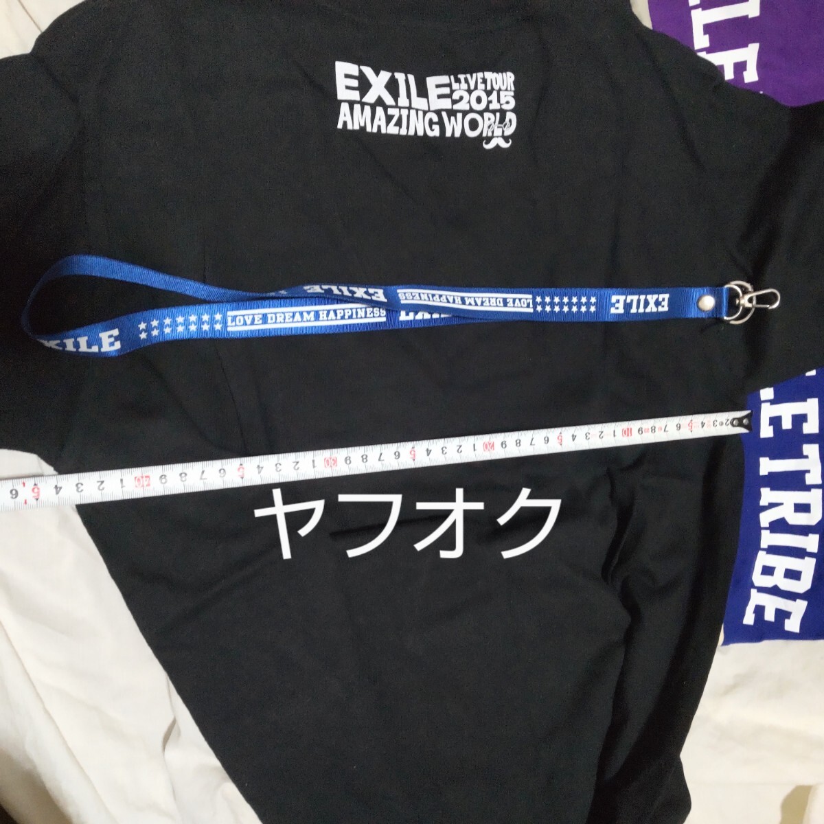 EXILE ネックストラップ、EXILE TRIBE PERFECT YEAR LIVE TOUR TOWER OF WISH2014、EXILE LIVE TOUR2015 AMAZING WORLD Tシャツ　等 セット_画像8