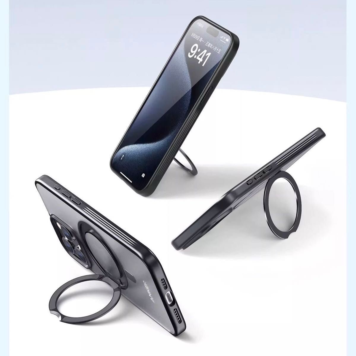 【新品未開封】Anker iphone15用 スタンド、リング、Magsafe充電対応ケース