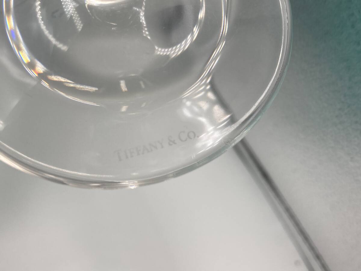 TIFFANY＆Co.　ティファニー　4客セット　グラス　ワイングラス　未使用　箱付き　クリア　セット売り　クリスタルガラス　＊A231＊_画像5
