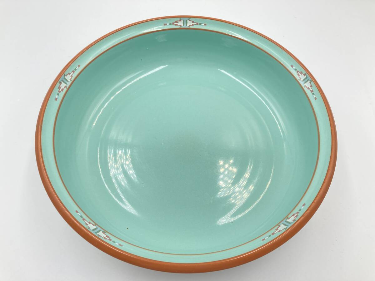 Noritake　STONEWARE　8674 ノリタケ　日本製　和　洋食器　キッチン　ダイニング　食器　大皿　器　陶器　ベージュ　グリーン　＊A249-3＊_画像1