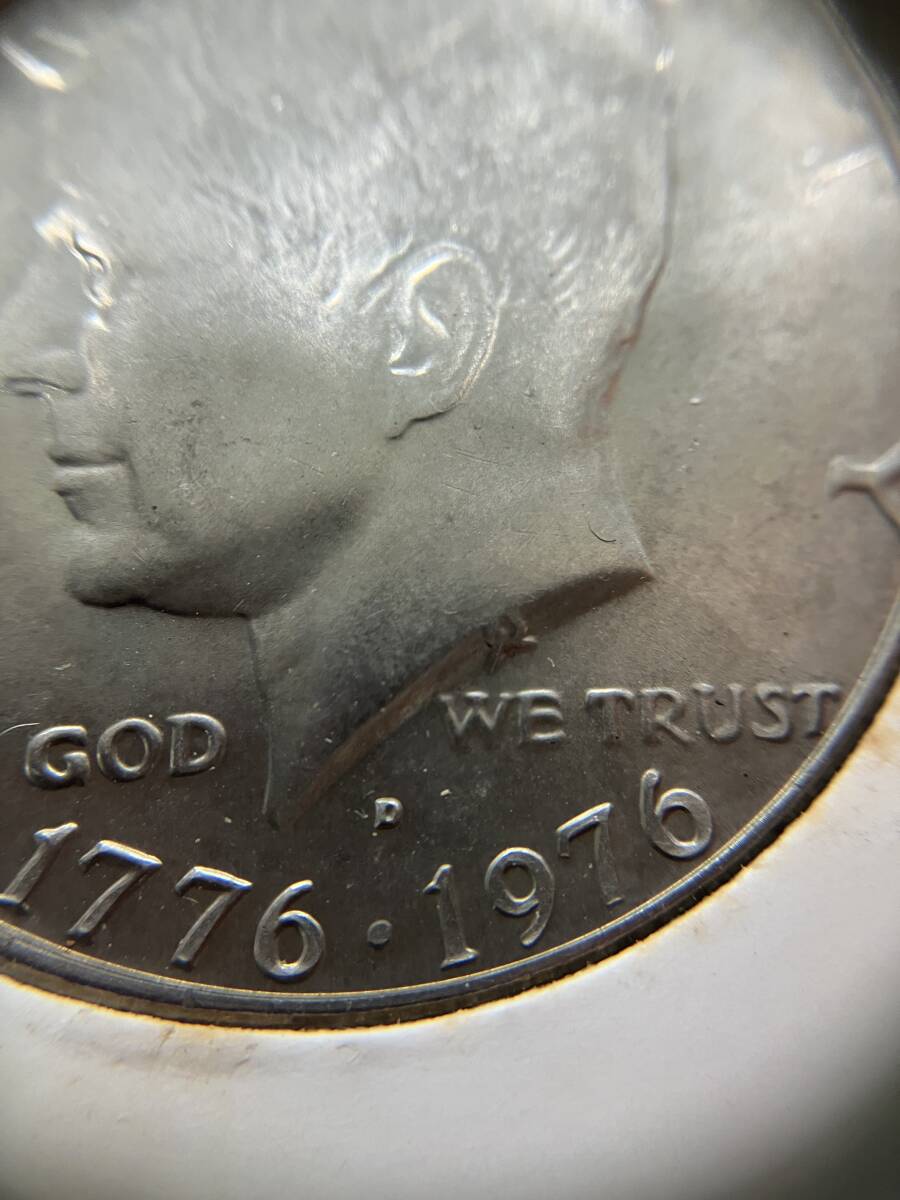 アメリカ建国200年記念 リバティコイン 1ドル / 50セント / 25セント 銀貨 3枚セット 1776-1976 現状品 郵送140円 レア 希少 USA ＄ の画像7