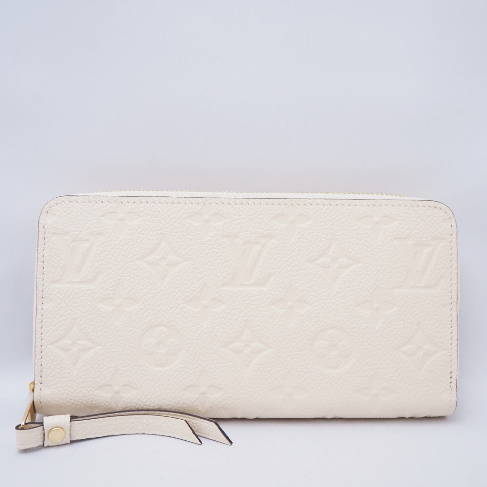 Louis Vuitton ルイヴィトン ジッピーウォレット ラウンドファスナー 長財布 モノグラムアンプラント クレーム M82212 未使用品◆Nランク_画像2