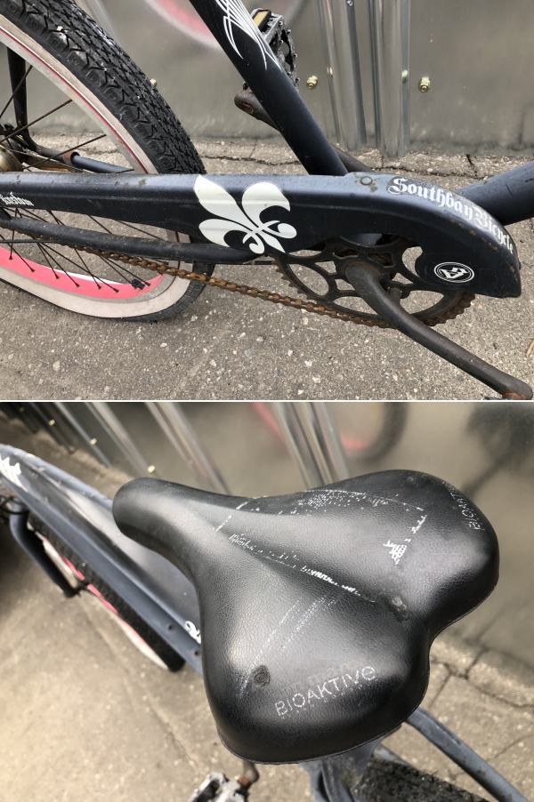 [札幌引取り限定] South Bay Bicycle 西海岸レトロスタイル 自転車 ピストバイク カスタム 26インチ ビーチクルーザー_画像6