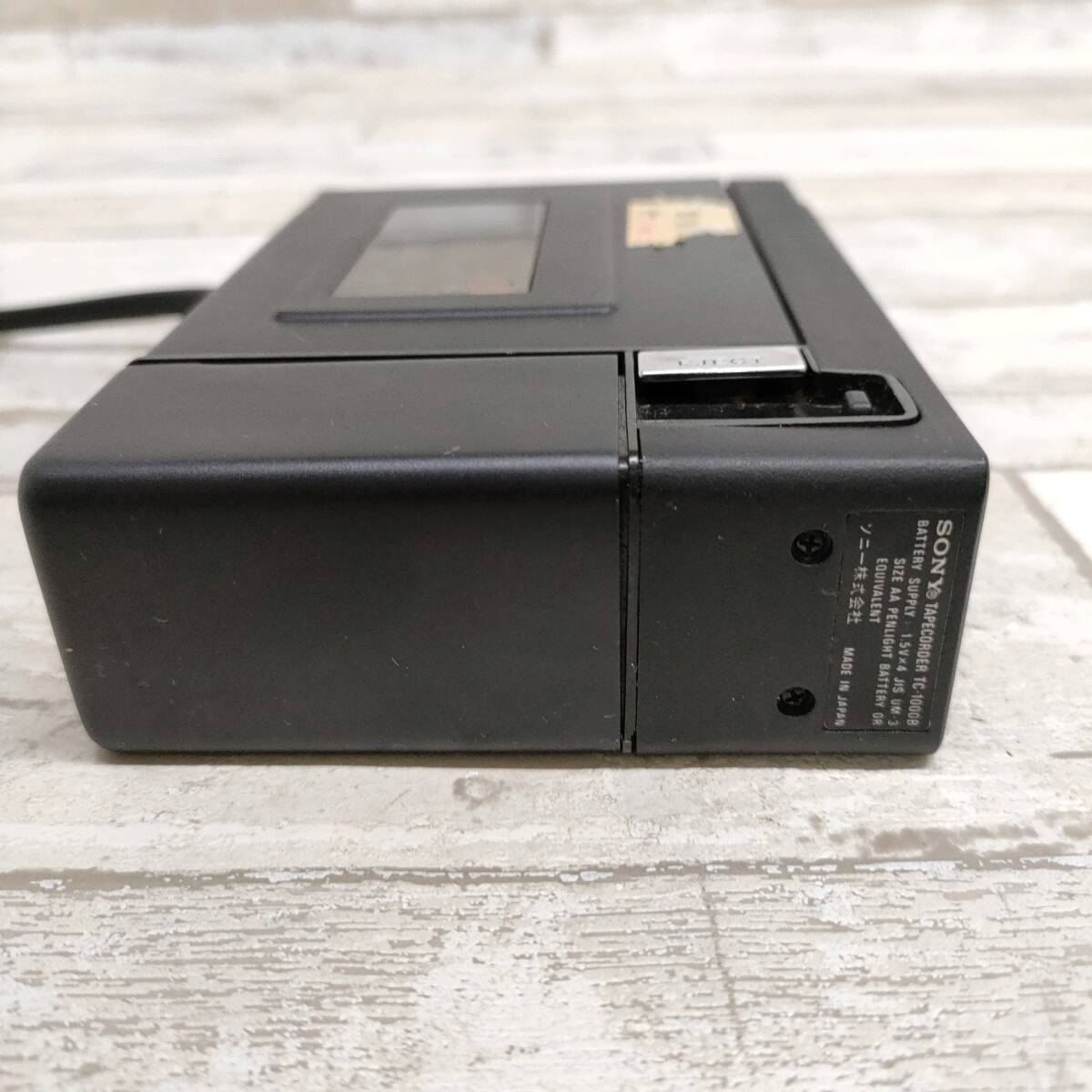 昭和レトロ SONY カセットコーダー ポータブルテープレコーダー TC-1000B ソニー ビンテージ 当時物の画像5